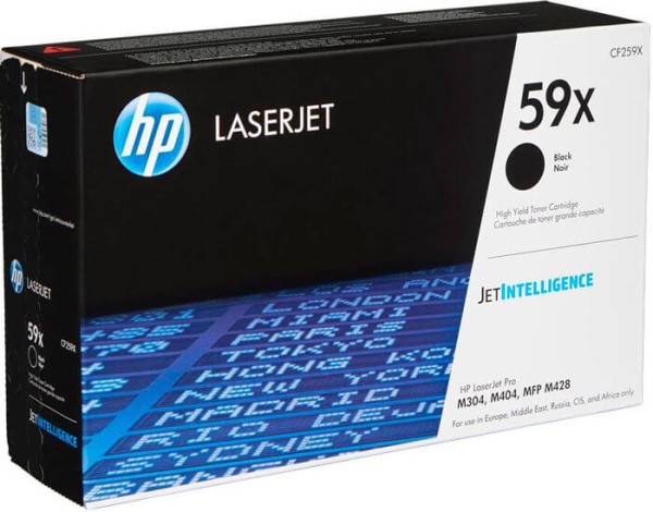 Картридж HP CF259X (59X) оригинальный для принтера HP LaserJet Pro M404dn / M404dw / M404n, HP LaserJet Pro M428dw / M428dw / M428fdn / M428fdn / M428fdw, black, 10000 страниц