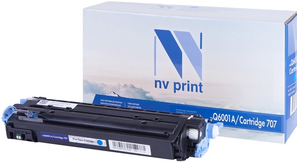 Картридж NVP совместимый HP Q6001A/Can707 Cyan  для   LJ Color CM1015MFP/1017MFP/1600/2600N (2000k)