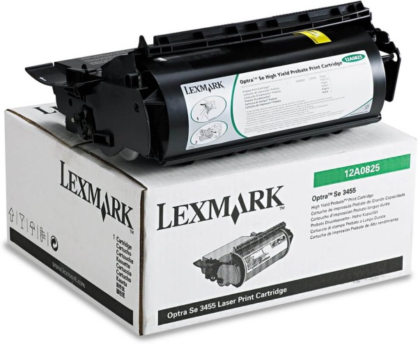 Картридж Lexmark 12A0825 оригинальный для Lexmark Optra SE 3455, Return Program, black, 23000 стр.