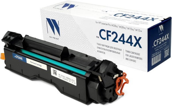 Картридж NV Print CF244X (NV-CF244X) для HP LaserJet Pro M28a/  M28w/  M15a/  M15w, увеличенный, 2200 страниц