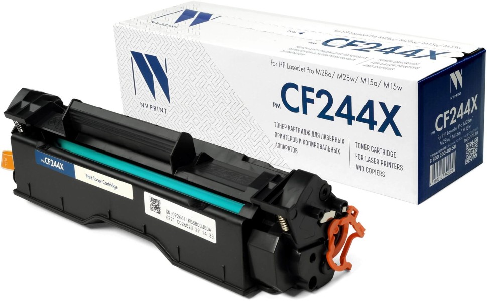 Картридж NV Print CF244X (NV-CF244X) для HP LaserJet Pro M28a/  M28w/  M15a/  M15w, увеличенный, 2200 страниц