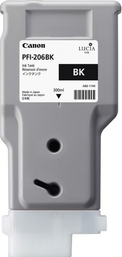 5303B001 Canon PFI-206Bk Картридж для iPF6400/6450, Черный, 300ml