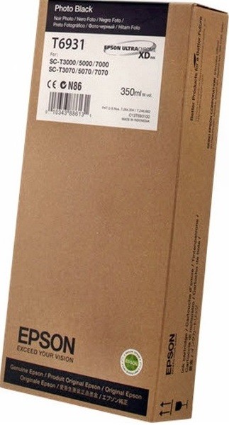 C13T693100 Картридж Epson для SC-T3000/T5000/T7000 UltraChrome XD Photo Black T693100 (350 мл)