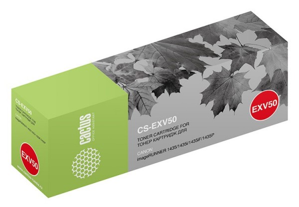 Картридж лазерный Cactus CS-EXV50 черный (17600стр.) для Canon IR 1400 series/1435/1435i/1435iF/1435P