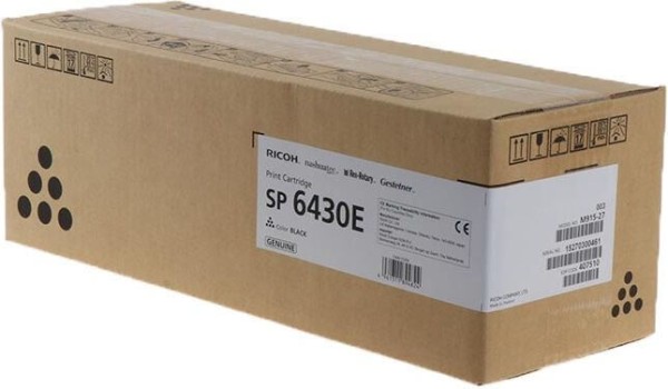 Картридж Ricoh SP 6430E (407510) оригинальный для Ricoh Aficio SP 6430DN/ 6430N, чёрный, 10000 стр.