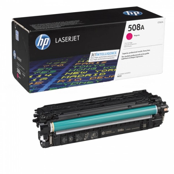 Картридж HP CF363A (508A) оригинальный Magenta для принтера HP Color LaserJet Enterprise M552dn/ M553dn/ M553n/ M553x, 5000 страниц