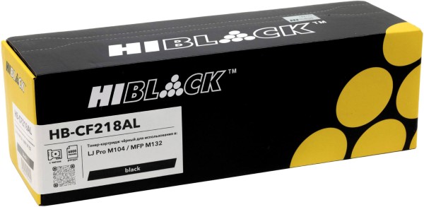 Тонер-картридж Hi-Black CF218A (HB-CF218AL) (с чипом) для HP LJ Pro M104/MFP M132, увеличенный, 6K