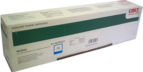 Картридж OKI (44059227/44059211) оригинальный для принтера OKI MC860, голубой, 10000 стр.