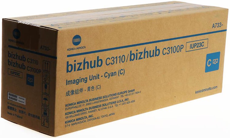 Фотобарабан Konica-Minolta UP-23C/ IUP23C/ A7330KH оригинальный для принтера Konica-Minolta bizhub C3110/ C3100P, голубой, 25000 стр.