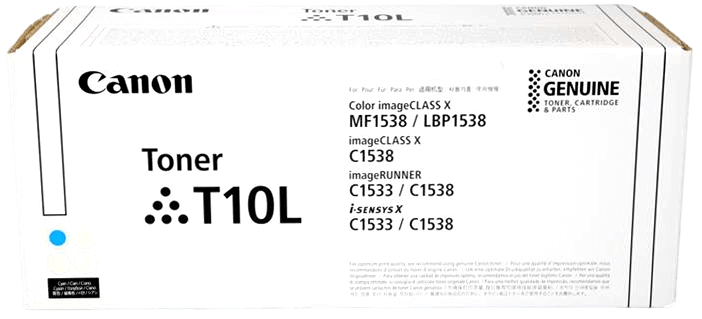 Картридж Canon T10LC 4804C001 Cyan оригинальный для Canon imageRUNNER C1533/ C1538, голубой, 5000 стр.