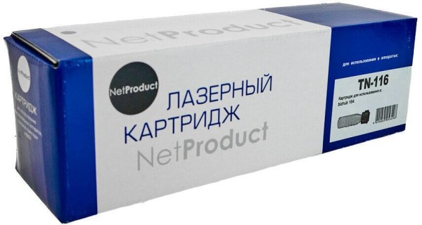 Тонер-картридж NetProduct (N-TN-116/TN-118) для Konica Minolta Bizhub 164/ 165/ 184/ 185, увеличенный, 11K
