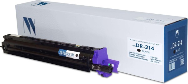 Блок фотобарабана NV Print DR-214Bk (NV-DR-214Bk) Black для Konica-Minolta bizhub 287/ 227, чёрный, 80000 стр.