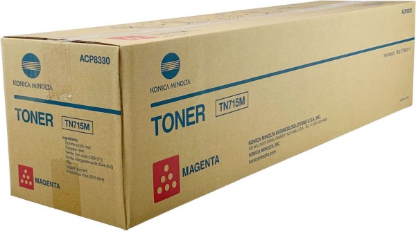Картридж Konica-Minolta TN715M/ TN-715M/ ACP8350 Magenta оригинальный для Konica-Minolta bizhub C750i, пурпурный, 45000 стр.