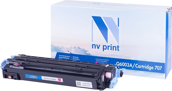 Картридж NVP совместимый HP Q6003A/Can707 Magenta для LJ Color CM1015MFP/1017MFP/1600/2600N (2000k)