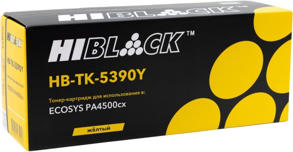 Картридж Hi-Black TK-5390Y (HB-TK-5390Y) Yellow для Kyocera ECOSYS PA4500cx, жёлтый, 13000 стр.