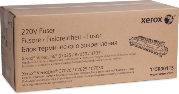 Фьюзер Xerox 115R00115 оригинальный для Xerox VersaLink B7025/ B7030/ B7035/ C7020/ C7025/ C7030, 220V, 100000 стр.