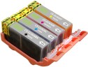 Набор картриджей Cactus CLI-426 (CS-CLI426BK/M/C/Y) CMYK (с чипом) для Canon Pixma MG5140/ MG5240/ MG6140/ MG8140/ MX884/ iP4840, голубой/ пурпурный/ жёлтый/ чёрный, 36мл
