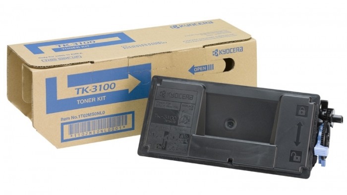 Картридж Kyocera TK-3100 (1T02MS0NL0) оригинальный для принтера Kyocera FS-2100D/ FS-2100DN/ ECOSYS M3040dn black, 12500 страниц