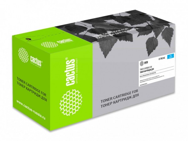 Картридж Cactus TN-216C (CS-TN216C) Cyan для Konica Minolta bizhub C220/ C280/ C360, голубой, 26000 стр.