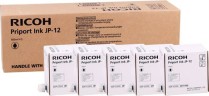 Чернила Ricoh JP-12 (817104) оригинальные для Ricoh Priport JP-3000/ 1210/ 1250/ 1215/ 1255, DX3240/ 3440/ 3243/ 3443, DD3344/ 3324, чёрный, 5*600ml