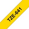 Картридж Brother TZE-641 (TZe641) оригинальный для Brother P-Touch, лента 18мм*8м, чёрный на жёлтом