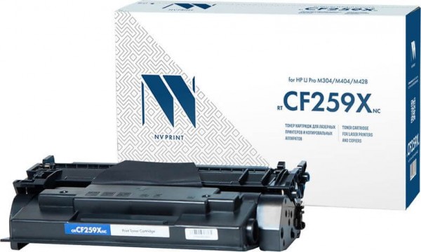 Картридж NV Print CF259X (БЕЗ ЧИПА) для принтеров HP LaserJet Pro  M304,  M404,  M428, 10000 страниц