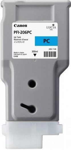 5307B001 Canon PFI-206PC Картридж для iPF6400/6450, Фото-Голубой, 300ml