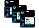 Картридж оригинальный HP 712 (3ED77A) для HP DJ Т230/ 630, голубой, x3 упак., 29 мл