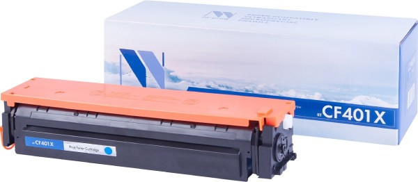 Картридж NV Print CF401X Cyan для принтеров HP CLJ Color M252, MFP M277 (2 300k)