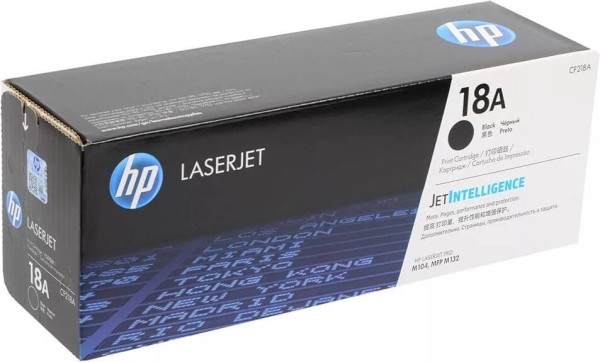 Картридж HP CF218A (18A) оригинальный для принтера HP LaserJet Pro M104/ MFP M132 black, 1400 страниц