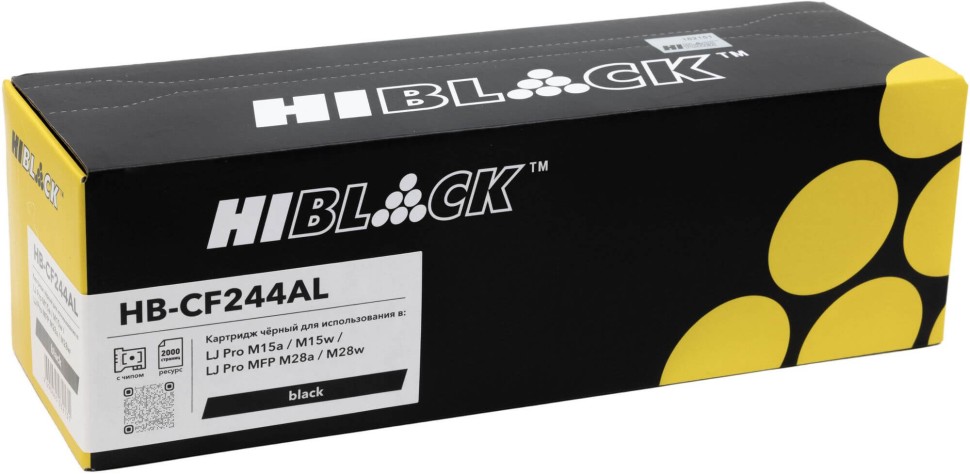 Картридж Hi-Black CF244A (HB-CF244AL) для HP LJ Pro M15/M15a/Pro MFP M28a/M28w, 2K (с чипом) (увелич. ресурс)