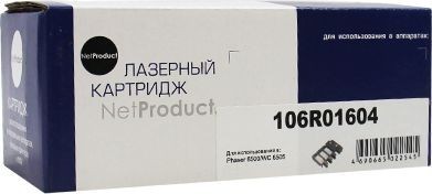 Тонер-картридж NetProduct (N-106R01604) для Xerox Phaser 6500/ WC 6505, Bk, 3K