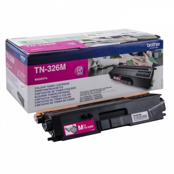 Картридж Brother TN-326М (TN326М) оригинальный для Brother HL-L8250CDN/ MFC-L8650CDW magenta (4 000 стр.)