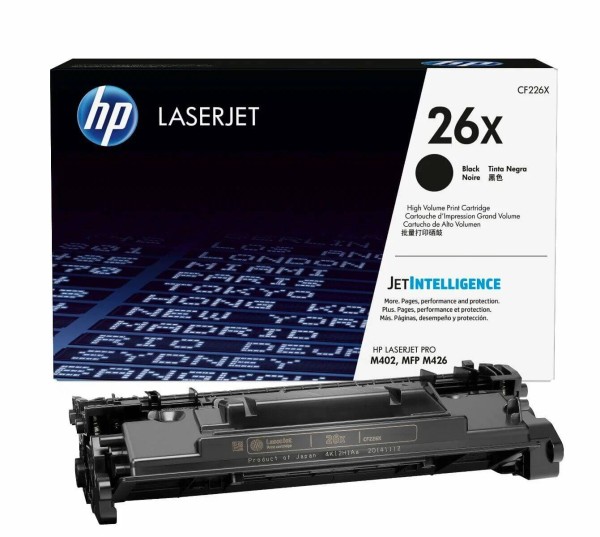 Картридж HP CF226X (26X) оригинальный для HP LaserJet Pro M402dn/ M402n/ M426dw/ M426sdn/ M426fdw, чёрный, увеличенный, 9000 страниц