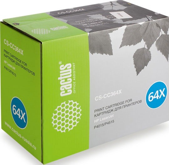 Cactus CC364X Картридж (CS-CC364XS) для принтеров HP LaserJet P4015/ 4515 черный, 24 000 стр.
