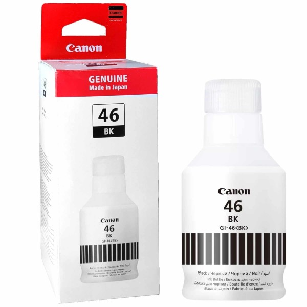 Чернила Canon GI-46Bk 4411C001 Black оригинальные для Canon MAXIFY GX3040/ GX5040/ GX6040/ GX7040, чёрный, 170мл