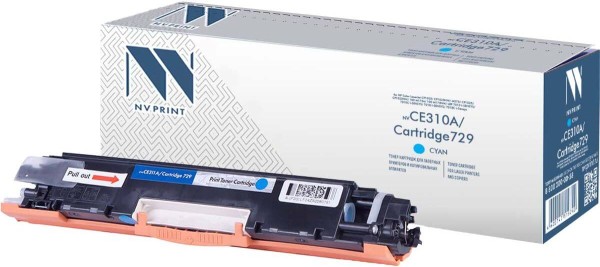 Картридж NV Print CE311A/ Canon729 Cyan для принтеров HP LJ Color CP1025 (1000k)