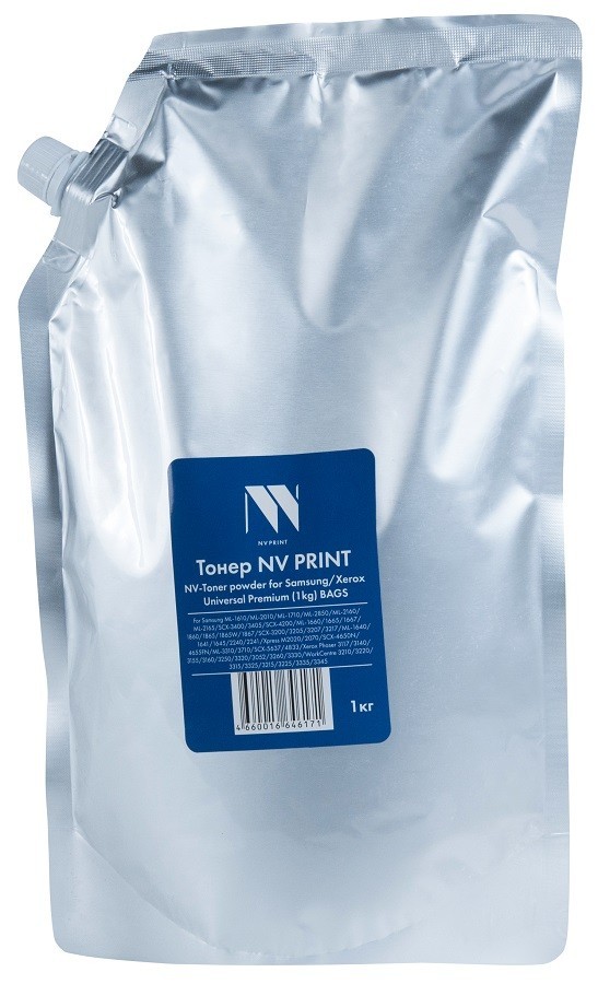 Тонер NV Print для принтеров Samsung/ Xerox, Universal Premium, BAGS, 1кг