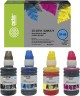 Набор чернил Cactus (CS-GT51-52M/C/Y) CMYK для HP DeskJet GT 5810/ 5820/ 5812/ 5822, голубой/ пурпурный/ жёлтый/ чёрный, 4х100мл