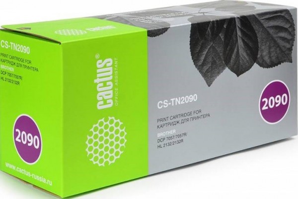 Картридж Cactus TN-2090 (CS-TN2090) для принтеров Brother DCP-7057 черный 1000 страниц