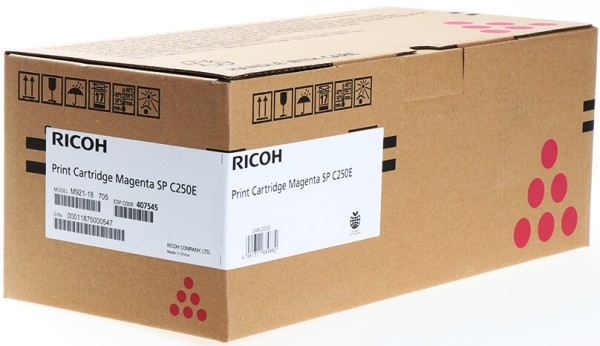 Картридж Ricoh SP C250E (407545) оригинальный для Ricoh SP C250DN/ C250SF, пурпурный, 1600 стр.