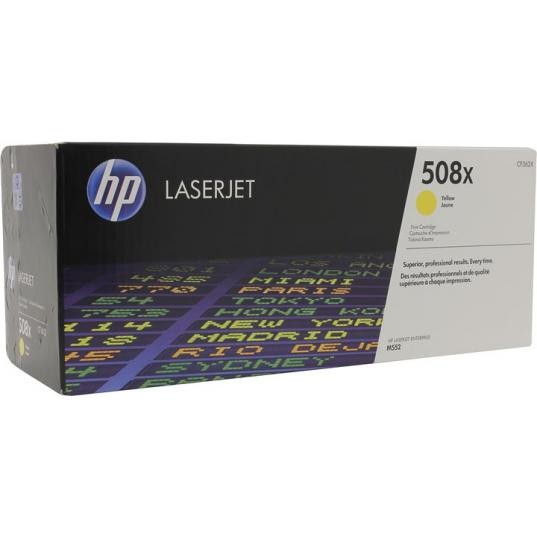 Картридж HP CF362X (508X) оригинальный Yellow для принтера HP Color LaserJet Enterprise M552dn/ M553dn/ M553n/ M553x, 9500 страниц