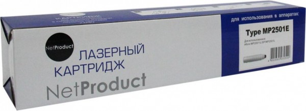 Тонер-картридж NetProduct (N-Type MP2501E) для Ricoh Aficio MP2001/ L/ SP/ MP2501L, туба, 6K