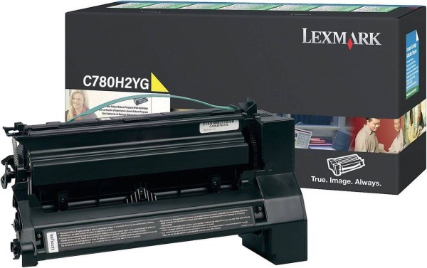Картридж Lexmark C780H2YG оригинальный для Lexmark C780/ C782/ X782, жёлтый, увеличенный, 10 000 стр.