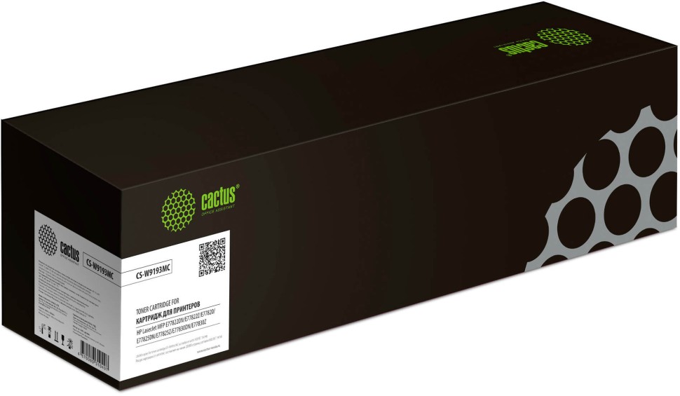 Картридж Cactus W9193MC (CS-W9193MC) для принтеров HP LaserJet E77822/ E77825/ E77830, пурпурный, 28000 стр.