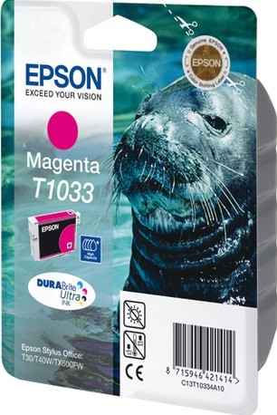 C13T10334A10 Картридж Epson T1033 для Stylus T40W/TX600FW (magenta) (cons ink)