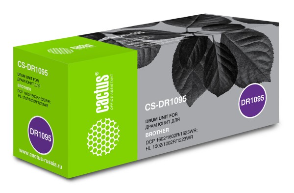 Блок фотобарабана Cactus DR-1095 (CS-DR1095) для Brother HL-1202/ HL-1202R, DCP-1602/ DCP-1602R, 10000 стр.