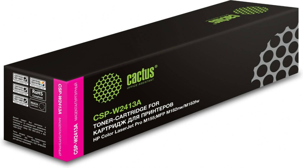 Картридж Cactus W2413A 216A (CSP-W2413A) Magenta для HP Color LaserJet Pro M155, MFP M182nw/ M183fw, пурпурный, 850 стр.