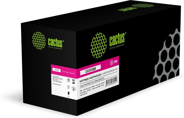 Картридж Cactus C-EXV58M (CS-EXV58M) Magenta для Canon imageRUNNER Advance C5840/ C5850/ C5870, пурпурный, 60000 стр.