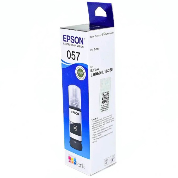 Чернила Epson C13T09D198 (057 Black) оригинальные для Epson EcoTank L8050/ L18050, чёрный, 70мл